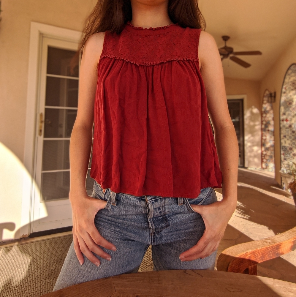 American Eagle peasant top💕